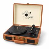 Tastech JNG-1032SPK Nostaljik Pikap, Bluetooth, USB, Aux, MP3 Çalar, 33-45-78 Devir Plak Uyumlu, Kahverengi, Çanta Tipi