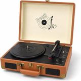 Tastech JNG-1032SPK Nostaljik Pikap Plakçalar 33-45-78 Lik Plak Uyumlu Plak Çalar Bluetooth Lu Aux USB Girişli Mp3 Çalar Bond Çanta Tipi Pikap