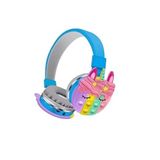 Tastech KT-55C Unicorn Popit Kablosuz Kulaklık, Bluetooth, Mikrofonlu, Hafıza Kartı Girişli, Mavi