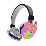 Tastech KT-55C Unicorn Popit Kablosuz Kulaklık, Bluetooth, Mikrofonlu, Hafıza Kartı Girişli, Siyah