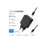 Tastech M-10 Smart Charger 18W 5V 3.1A Qualcomm Quick Charge 3.0 Şarj Aleti Usb Girişli Adaptör Type C Şarj Kablosu M-10-ŞARJ-ALETİ