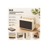 Tastech M4 Kılburn II Bluetooth Speaker Şarjlı Taşınabilir Kablosuz Hoparlör 60W Party Box 100DB Bass ve Tizz Ayarı Hafıza Kartı ve Usb Girişli Hoparlör