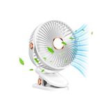 Tastech Mandalli Mini Şarjlı Fan Askılı Vantilatör Masaüstü Hava Serinletici Beyaz