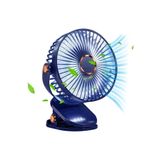 Tastech Mandalli Mini Şarjlı Fan Askılı Vantilatör Masaüstü Hava Serinletici Lacivert