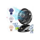 Tastech MANDALLI ŞARJLI FAN MİNİ KLİMA VANTİLATÖR EV ARAÇ BEBEK ARABASI LED EKRANLI SERİNLETİCİ FAN N33-MANDALLI