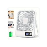 Tastech MASAÜSTÜ ŞARJLI FAN 5 HIZ KADEMELİ ULTRA İNCE LED GÖSTERGELİ VANTİLATÖR SERİNLETİCİ MİNİ KLİMA