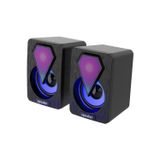 Tastech Mini Bilgisayar Hoparlörü Rgb LED Işıklı Gaming Oyuncu 3.5mm Jack USB Speaker 1+1 Ses Sistemi