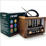 Tastech Mini Nostaljik Radyo Bluetooth Speaker Şarjlı Sd Kart USB Girişli Mp3 Çalar Kablosuz Hoparlör