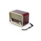 Tastech Nostalji Radyo Şarjlı Fm Radyo Bluetooth Hoparlör Usb Aux Açik Bej NS-1537BT