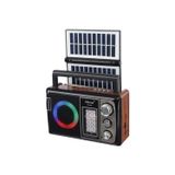 Tastech Nostalji Solar Enerjili Güneş Panelli Fm Radyo Şarj Edilebilir Bluetooth Hoparlör Sd Kart Usb