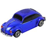 Tastech Nostaljik Araba Şeklinde Bluetooth Speaker Sd Kart USB Fm Radyolu Şarjlı Kablosuz Hoparlör-Lacivert