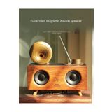 Tastech Nostaljik Radyo Ahşap Bluetooth Hoparlör Sd Kart Ve Usb Girişli Fm Radyolu Şarjlı Speaker Kahve