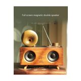 Tastech NOSTALJİK RADYO AHŞAP BLUETOOTH HOPARLÖR SD KART VE USB GİRİŞLİ FM RADYOLU ŞARJLI SPEAKER