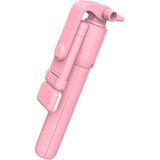 Tastech R1S-SELFİE Selfie Çubuğu, Led Işıklı, Bluetooth Kumandalı, Tripod, Pembe
