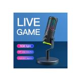 Tastech RGB Led Işıklı Yayıncı Mikrofonu Usb Girişli Stüdyo 48kHz/16bit Vokal Kondenser Kardioid Mikrophone RGB-USB-MİKROFONE