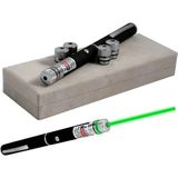 Tastech Şarjlı 5 Başlıklı Yeşil Lazer 100MW 532NM 8km Menzil Green Laser Pointer