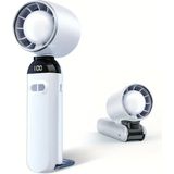 Tastech Şarjlı El Fanı 12000RPM 0-120 Hız Ayarı Masaüstü Vantilatör Mini Fan -Beyaz