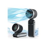 Tastech Şarjlı El Fanı 5 Kademe Hız Ayarlı Boyun Askı İpli Serinletici Vantilatör Led Ekranlı Mini Fan