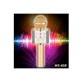 Tastech Şarjlı Kablosuz Karaoke Mikrofon Bluetooth Hoparlör Ses Değiştirme Özellikli Sd Kart Usb Girişli Gold TASTECHWS858
