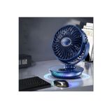 Tastech ŞARJLI MASAÜSTÜ MİNİ KLİMA SERİNLETİCİ FAN RGB LED IŞIKLI VANTİLATÖR ASKILI FAN
