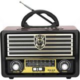 Tastech ŞARJLI NOSTALJİK RETRO RADYO SD KART USB BLUETOOTH FM RADYOLU TAŞINABİLİR KABLOSUZ HOPARLÖR M-113BT