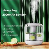 Tastech Şarjlı Oda Hava Nemlendirici Sessiz Çalışan Buhar Makinesi 1 Litre Humudifier Beyaz