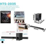 Tastech Sound Bar Bluetooth ve Uzaktan Kumandalı Ses Sistemi 30W Tv Sinema Ses Sistemi Soubwoofer
