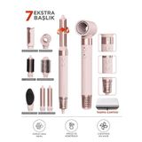 Tastech THD01 Saç Şekillendirme ve Kurutma Seti, 7in1 Multi Styler Airwrap, Pembe