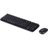 Tastech Tmk-07 Kablosuz Q Klavye Mouse Seti Retro Daktilo Görünümlü 2.4ghz USB Wireless Çok Renkli