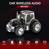 Tastech Traktör Görünümlü Bluetooth Hoparlör Sd Kart USB Fm Radyolu Şarjlı Taşınabilir Speaker-Siyah