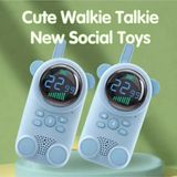 Tastech Walkie-Talkie 2'li Çocuk Telsizi, 3 KM Menzilli, Kablosuz, Dijital Ekranlı, Şarjlı, 400mAh Batarya, Mavi