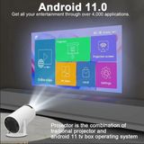 Tastech Wifi6 5g Projektör Android 11 4K 150 Ansı Çift Wifi Bt 1280*720P Taşınabilir Ev Sinema Projeksiyon - 1BW-Beyaz