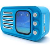 Tastech WS-501 Akıllı Hoparlör Dokunmatik Ekran App Destekli Şarjlı Kablosuz Bluetooth Bt Tf Fm Hoparlör - Mavi