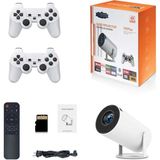 Tastech X10PLUS Android Projektör + Game Projector Ultra Hd 4K Ev Sinema Yansıtma Oyun Projeksiyon Cihazı - 1BW-Beyaz