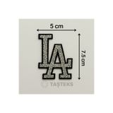 Taşteks TAŞLI Ütülenebilen veya Sticker Olarak Kullanılabilen LA Los Angeles Logo Modeli
