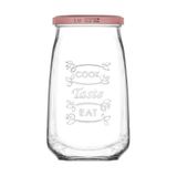 Tasty Cam Kavanoz Tekli Büyük Boy 1050 ml Metal Kapaklı (Erzak Saklama/Turşu Kavanozu )