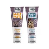 TASTY VİTAL Kedi Malt Paste Tüy Yumağı Önleyici 100 gr Ve Biotin Çinko Deri Tüy Destekleyici 100 gr