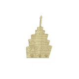Tasula Hobi Süs Lazer Kesim Kapı Süsü, Ahşap, Doğum Günü Pastası Tasarımı, 11,5x7 cm