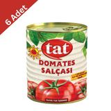 Tat Domates Salçası Teneke 830 Gr X 6 Adet