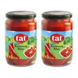 Tat Közlenmiş Biber Konserve 650 gr Cam x 2 Adet