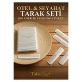 TATA CRAFT 100 Adet Buklet Tarak Beyaz Erkek Kadın için uygun Otel tipi Saç Bakım Tarağı
