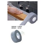 Tata Craft Gri Pvc Sızdırmazlık Bantı Banyo Küvet Kavabo Klozet Kenarı 3mtx3,8cm