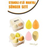 Tata Craft Süngeri Kutulu Sünger Seti, Fondöten, Kapatıcı, Pudra Uygulama 4'lü Set