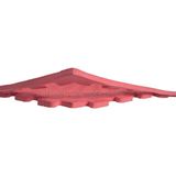 Tatami Minderi 1 Adet 100X100 13MM Kalınlık - Kırmızı