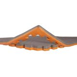 tatami minderi 100x100 26mm kalınlık (gri-turuncu)
