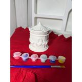 Tati Butik Dekoratif Taş Boyama Seti Yetişkinler İçin – Stres Azaltıcı Hobi Boyama Seti - 102-Beyaz - Taş tozu - 11cm