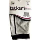 Tatkan Erkek Penye Biyeli Boxer - 3 Adet - Gri - M