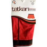 Tatkan Erkek Penye Biyeli Boxer - 3 Adet - Kırmızı - XL