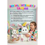 Tatlı Arkadaşım Tavşan! Müzikli Sesli Ses Kaydı Ve Ses Tekrarı Yapan Hareketli Kulaklı Oyuncak Peluş