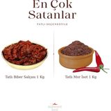 Tatlı Biber Salçası 1 kg + Tatlı Mor Isot 1 kg ( Ev Yapımı ) - 2 kg